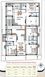 Project Image of 1128.0 - 1353.0 Sq.ft 2 BHK Apartment for buy in GK Santhosh Flats