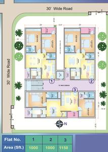Project Image of 1000.0 - 1150.0 Sq.ft 2 BHK Apartment for buy in K K Enclave