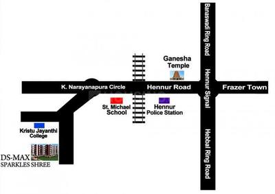 Project Image of 0.0 - 1400.0 Sq.ft 2 BHK Apartment for buy in DS Max Sparkles Shree 