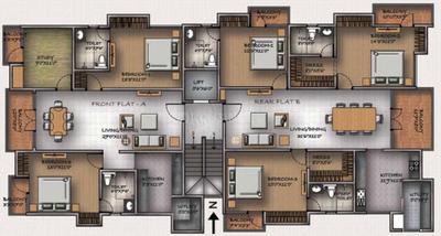 Project Image of 1382.0 - 1785.0 Sq.ft 2.5 BHK Apartment for buy in Sumanth Sreshta Anugraha