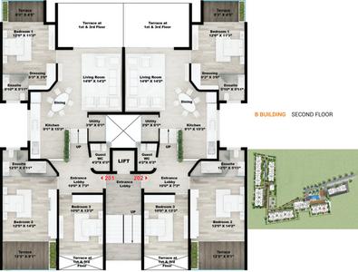Project Image of 933.0 - 1092.0 Sq.ft 3 BHK Apartment for buy in Rohan Leher 2 Wing B C DE