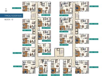 Project Image of 1150.0 - 1710.0 Sq.ft 2 BHK Apartment for buy in APR Praveens Higheria