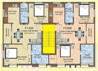 Project Image of 923.0 - 2061.0 Sq.ft 2 BHK Apartment for buy in Vishnu Lotus