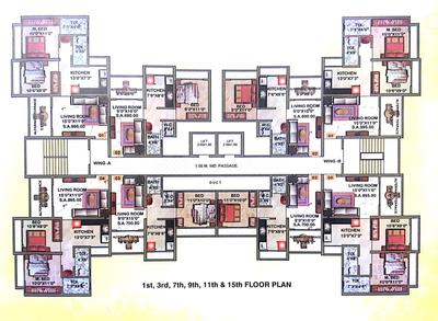 Project Image of 985.0 - 995.0 Sq.ft 2 BHK Apartment for buy in Gauri Vinayak Eknath Enclave