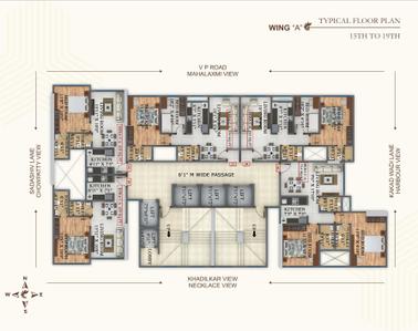 Project Image of 435.0 - 1060.0 Sq.ft 1 BHK Apartment for buy in Nakoda Mehta Sunshine Heights A And C Wings