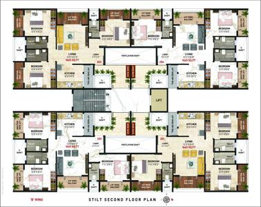Project Image of 740.0 - 2500.0 Sq.ft 1 BHK Apartment for buy in Shri Swami Samarth Paradise Phase I