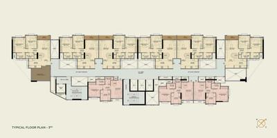 Project Image of 604.82 - 645.4 Sq.ft 2 BHK Apartment for buy in Trescon Triveni Pearl