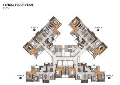 Project Image of 448.0 - 1522.0 Sq.ft 1 BHK Apartment for buy in Amanora Arbano Towers 73 74 75 and 76