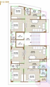 Project Image of 528.08 - 772.53 Sq.ft 2 BHK Apartment for buy in Shiv Pooja Residency