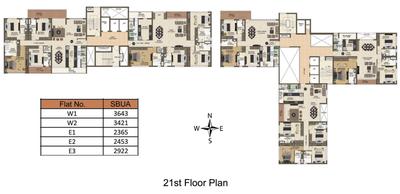 Project Image of 2168.0 - 6200.0 Sq.ft 3 BHK Apartment for buy in Altius