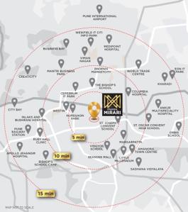 Project Image of 746.0 - 1363.0 Sq.ft 1 BHK Apartment for buy in Mantra Mirari Phase 2