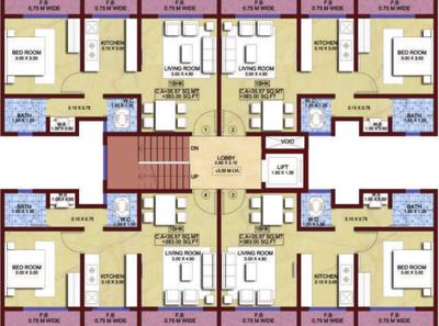 Project Image of 0.0 - 421.0 Sq.ft 1 BHK Apartment for buy in Enkay Garden Lotus C