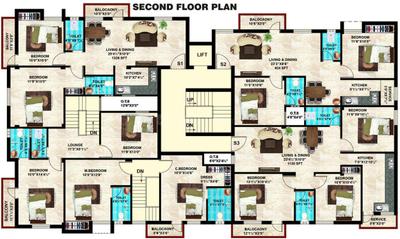 Project Image of 942.0 - 1424.0 Sq.ft 2 BHK Apartment for buy in Steps Stone Srikaras