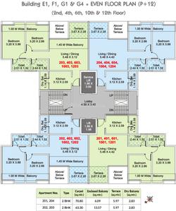 Project Image of 573.0 - 838.0 Sq.ft 2 BHK Apartment for buy in Kumar Corp Park Infinia Phase III