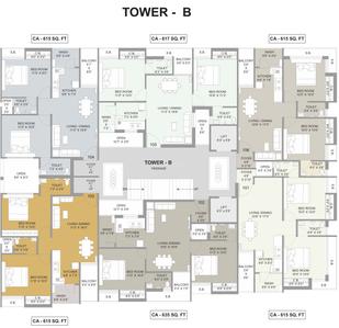 Project Image of 405.0 - 720.0 Sq.ft 1 BHK Apartment for buy in Akshar Heights Block A And B Phase 3