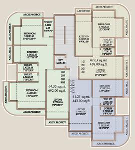 Project Image of 444.0 - 693.0 Sq.ft 1 BHK Apartment for buy in Sumeet Anand
