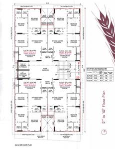 Project Image of 856.81 - 866.82 Sq.ft 3 BHK Apartment for buy in Dhvaj The Fountain Grass