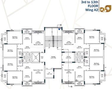 Project Image of 589.0 - 804.28 Sq.ft 2 BHK Apartment for buy in Vision Krishna Bhoomi