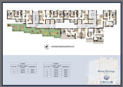 Project Image of 427.0 - 463.0 Sq.ft 1 BHK Apartment for buy in Nexus Ratan Heritage