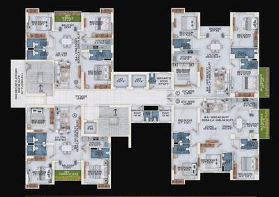 Project Image of 1796.0 - 2425.0 Sq.ft 3 BHK Apartment for buy in ATK The Burj