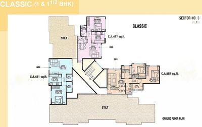 Project Image of 451.0 - 664.0 Sq.ft 1 BHK Apartment for buy in City