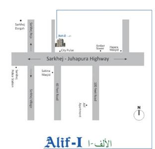 Ghoghari Alif 1 Appartment Location Plan 1