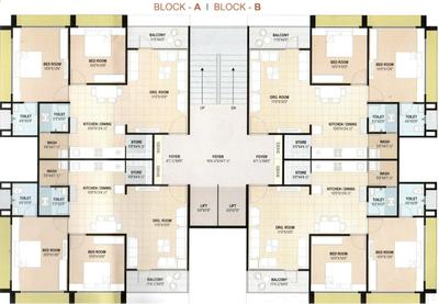 Project Image of 609.34 - 695.03 Sq.ft 2 BHK Apartment for buy in KV Satva Shiv Elegance