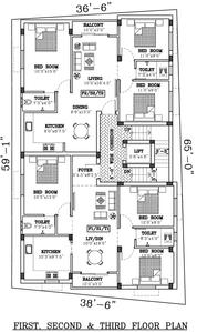 Project Image of 1114.0 - 1132.0 Sq.ft 3 BHK Apartment for buy in Gugan MD Thirumalai Flats