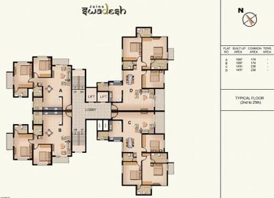Project Image of 1224.0 - 1998.0 Sq.ft 2 BHK Apartment for buy in Jain Swadesh