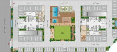 Project Image of 1404.26 - 1608.88 Sq.ft 3 BHK Apartment for buy in BSA Paarijat At Shantigram