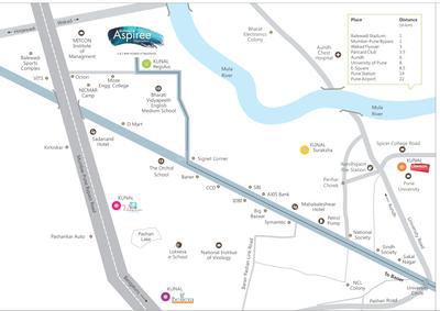 Project Image of 964.0 - 1240.0 Sq.ft 3 BHK Apartment for buy in Kunal Aspiree Phase IV