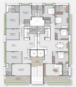 Project Image of 0.0 - 1611.68 Sq.ft 4 BHK Apartment for buy in Aikya Two