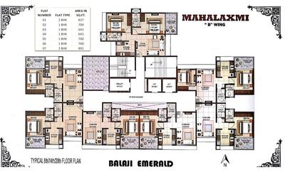 Project Image of 0.0 - 2691.0 Sq.ft 4 BHK Apartment for buy in Balaji Emerald