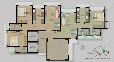 Project Image of 498.0 - 827.0 Sq.ft 1 BHK Apartment for buy in Tolaram Kukreja Gardens Wing B