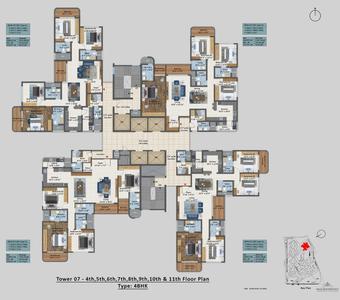 Project Image of 1794.0 - 5143.0 Sq.ft 2.5 BHK Apartment for buy in Sattva Aangane