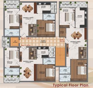 Project Image of 1080.0 - 1220.0 Sq.ft 2 BHK Apartment for buy in MNR Sri Balaji Heights