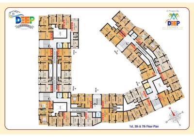 Project Image of 0.0 - 560.0 Sq.ft 1 BHK Apartment for buy in Deep Associates Pride