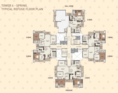 Project Image of 1038.07 - 1151.2 Sq.ft 3 BHK Apartment for buy in Paradise Sai World Dreams Phase 3 Tower No 4 Spring