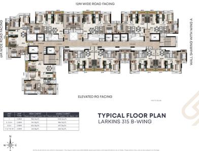 Project Image of 612.0 - 982.0 Sq.ft 2 BHK Apartment for buy in Larkins 315 Rio B