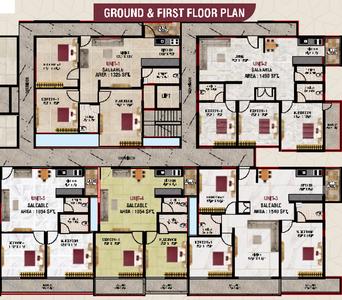 Project Image of 1054.0 - 1593.0 Sq.ft 2 BHK Apartment for buy in SSL Keerthana Shelters