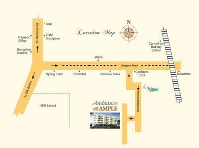 Project Image of 588.0 - 1214.0 Sq.ft 1 BHK Apartment for buy in Ambiance Ample