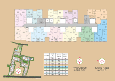 Project Image of 700.0 - 938.0 Sq.ft 2 BHK Apartment for buy in Urban Vista Phase 1