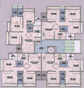 Project Image of 650.0 - 676.0 Sq.ft 3 BHK Apartment for buy in Shrinath Dharmlok Appartment