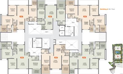 Project Image of 602.0 - 875.0 Sq.ft 2 BHK Apartment for buy in Rohan Ishan Wing A 5 To 11 Floor