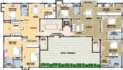 Project Image of 1700.0 - 1800.0 Sq.ft 3 BHK Apartment for buy in Silpi Serene Courtyard