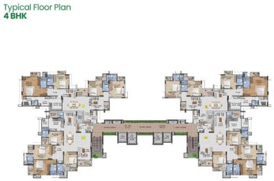 Project Image of 1598.0 - 1977.0 Sq.ft 3 BHK Apartment for buy in Veegaland Green Heights