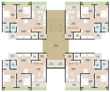 Project Image of 1485.0 - 1575.0 Sq.ft 2 BHK Apartment for buy in Shree Krishna Bansari Platinum