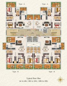 Project Image of 1808.0 - 1852.0 Sq.ft 3 BHK Apartment for buy in Rajkala Lumbini Tower