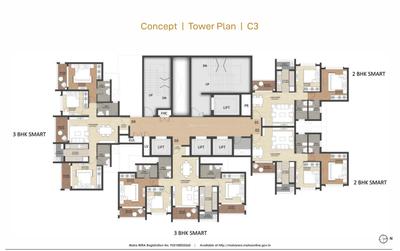 Project Image of 611.72 - 1571.22 Sq.ft 2 BHK Apartment for buy in Runwal The Central Park Phase I