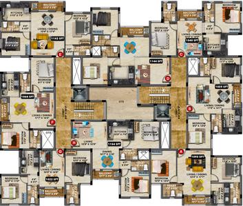 Project Image of 1022.0 - 1154.0 Sq.ft 2 BHK Apartment for buy in Hansa Opal